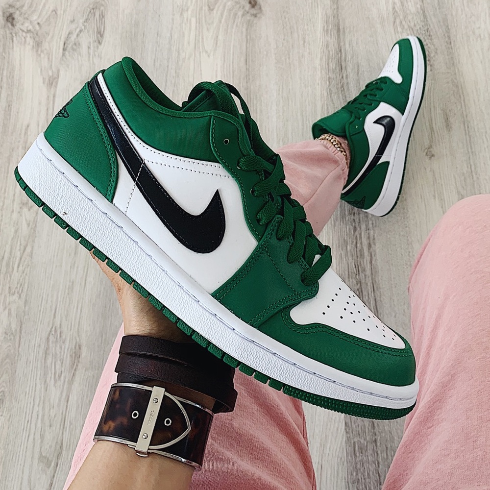 🆕Jordan 1 Low in Pine Green/Black/White
